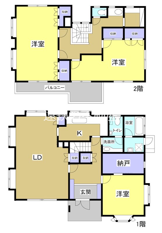 掛川市旭ヶ丘 間取り図