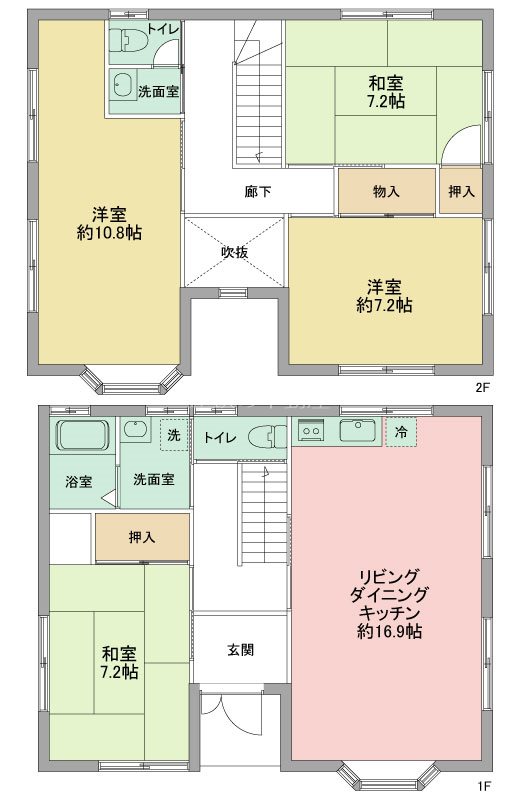 浜松市天竜区緑恵台 間取り図