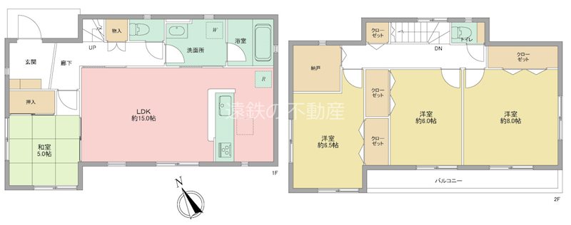浜松市中央区萩丘3丁目 間取り図
