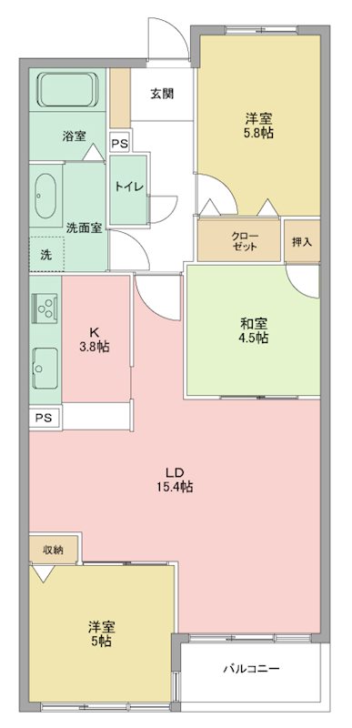 ロイヤルシャトー高丘東 間取り図