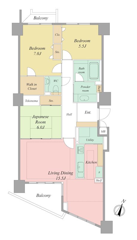 広沢プラザ TEL456-0055 までお気軽にお問い合わせください。 アートフォルム廣澤 間取り図