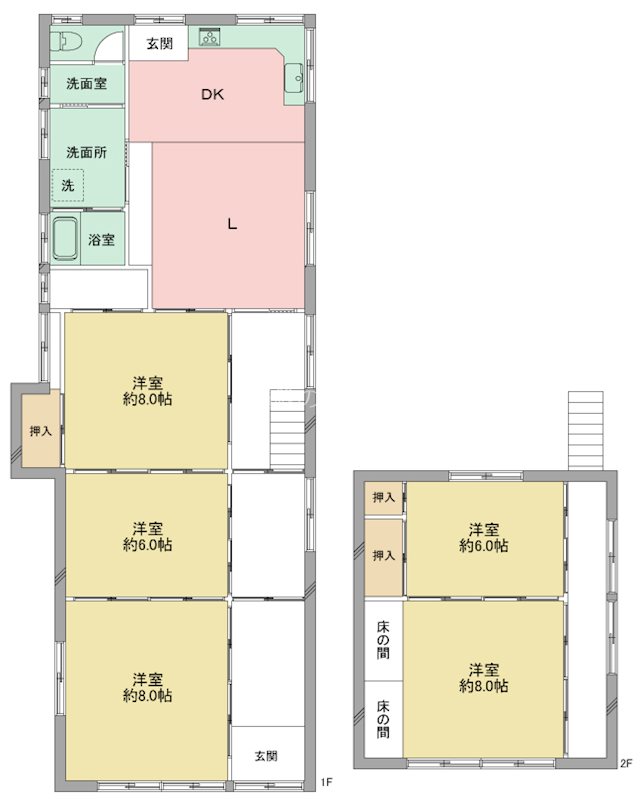 浜松市天竜区山東 間取り図