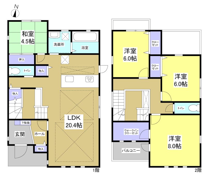 袋井市春岡 間取り図