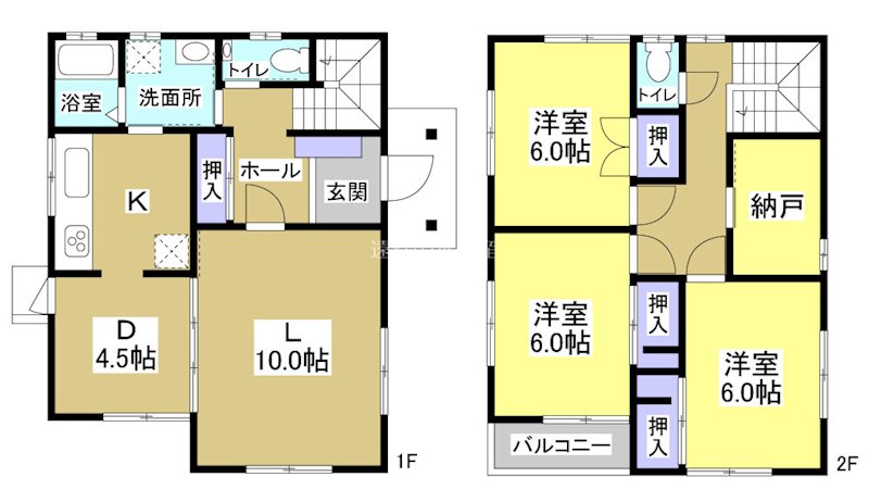 磐田市福田中島 間取り図