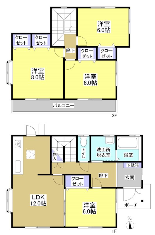 菊川市三沢 間取り図