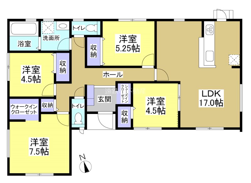 掛川市沖之須 間取り図