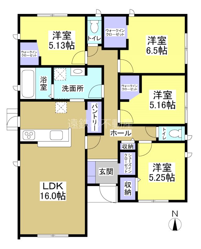 磐田市大久保 間取り図