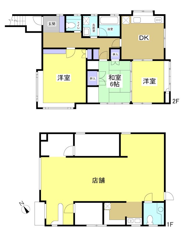 焼津市西小川 間取図・土地図