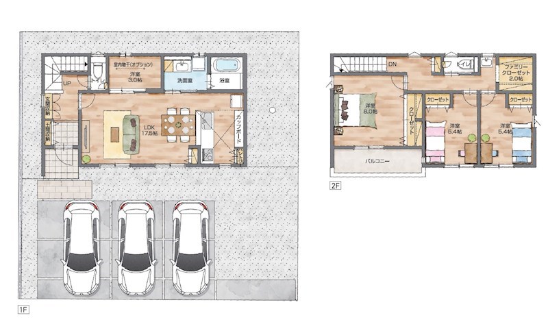 袋井市堀越 間取り図