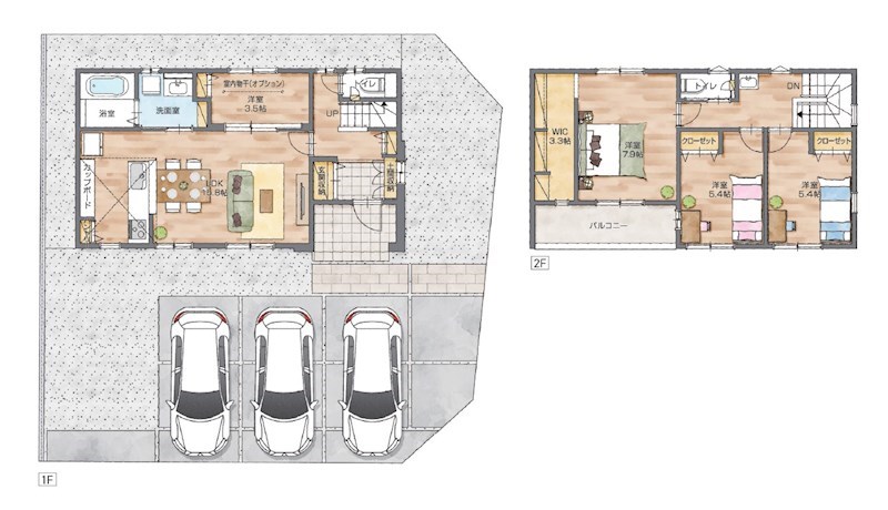 袋井市堀越 間取り図