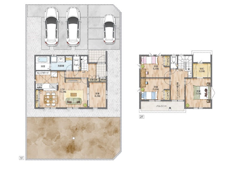 磐田市新貝2丁目 間取り図