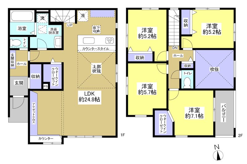 磐田市西貝塚  間取り図