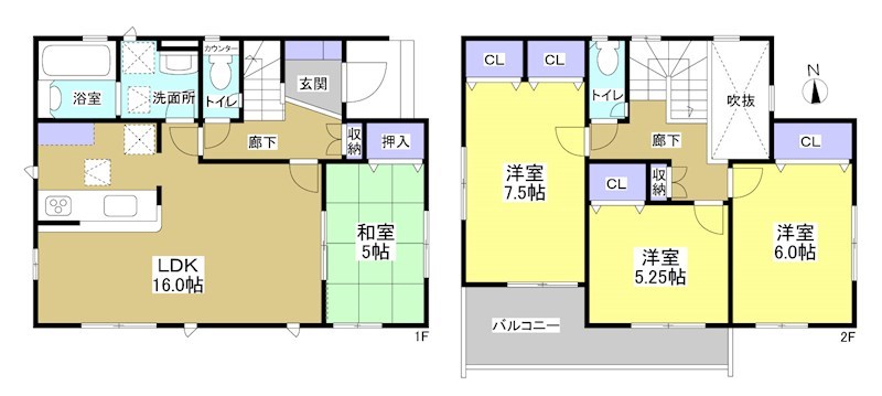 磐田市西貝塚 間取り図