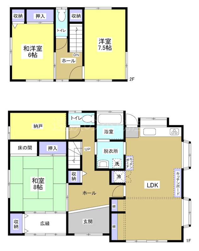 磐田市福田中島 間取り図