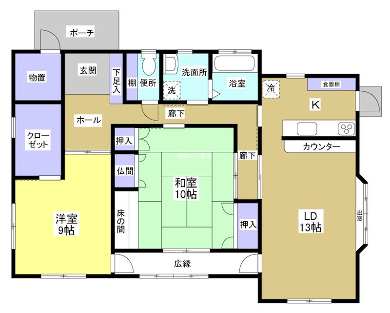 袋井市天神町1丁目 間取り図