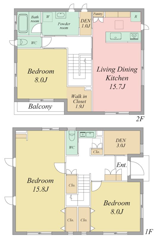 袋井市諸井 間取り図