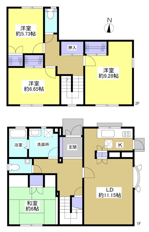 浜松市中央区豊町 間取り図