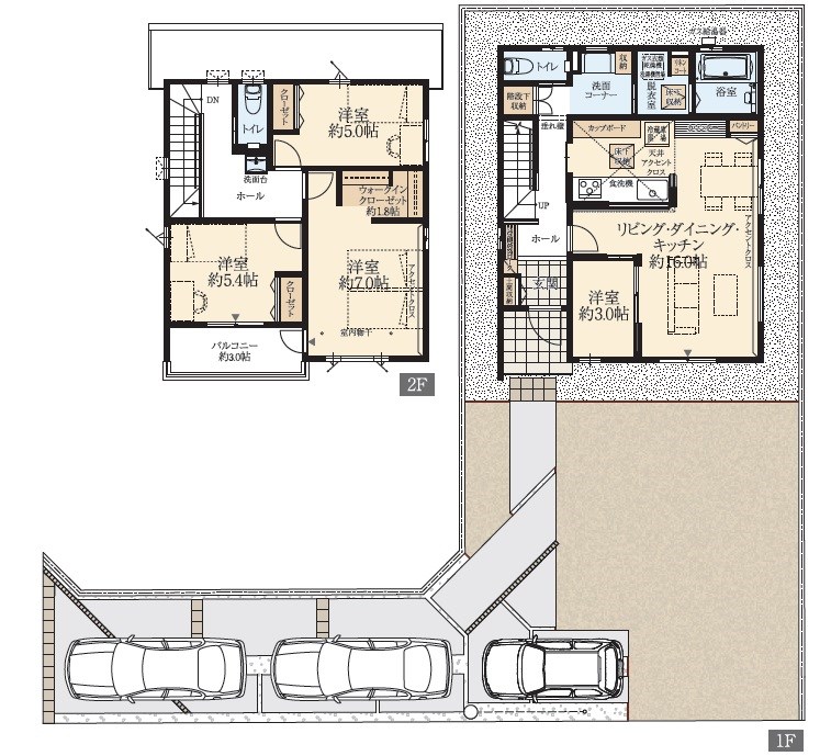 掛川市緑ヶ丘1丁目 間取り図