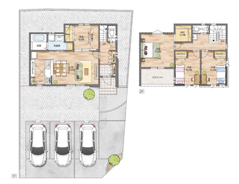 浜松市浜名区西美薗 間取り図
