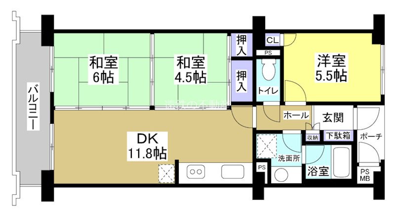 浜松アーバンヒルズ 222号室 間取り図