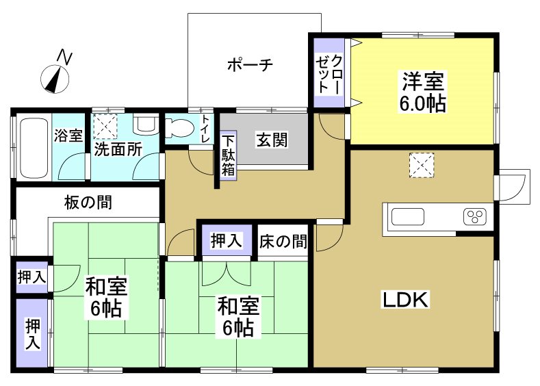 掛川市秋葉路 間取り図