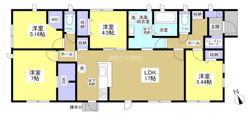 掛川市沖之須 間取り図