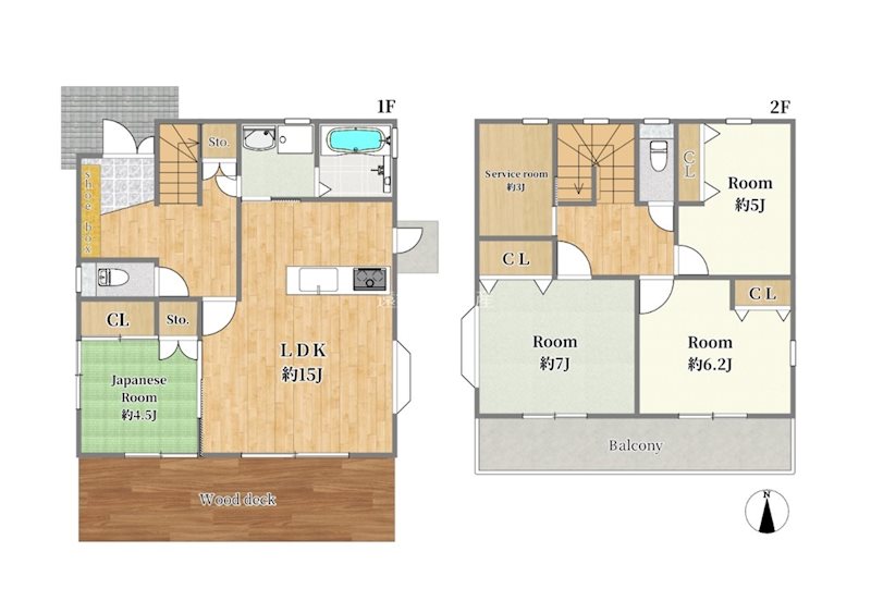 浜松市浜名区新都田5丁目 間取り図