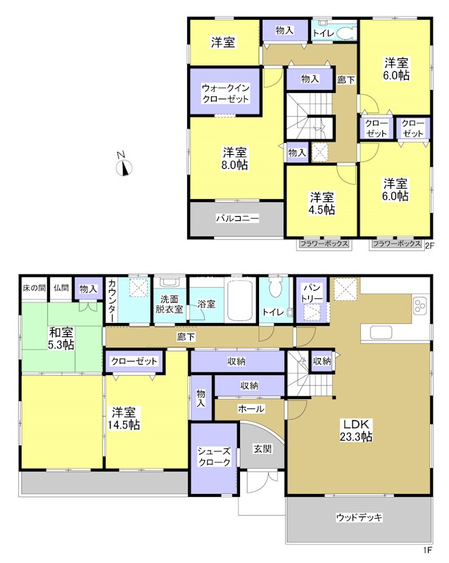 浜松市浜名区中瀬 間取り図