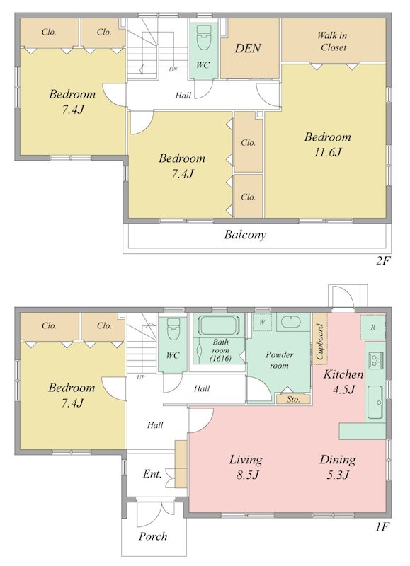 浜松市中央区将監町 間取り図