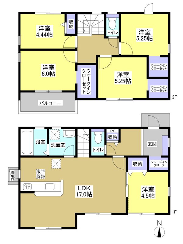 磐田市福田 間取り図