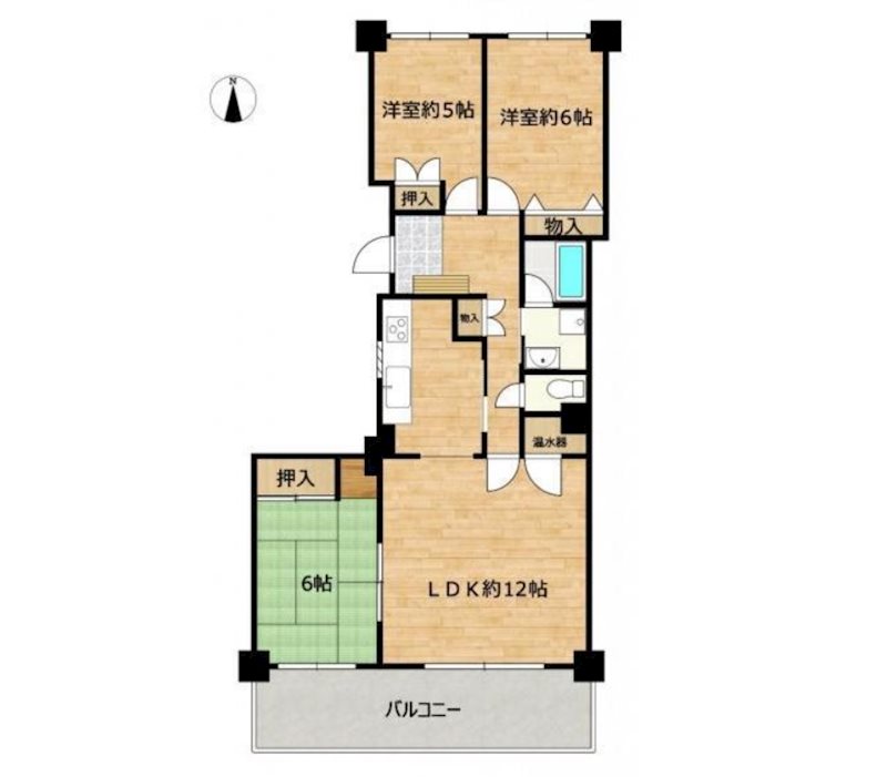 ブライトタウン西山 間取り図