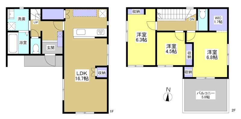 浜松市中央区原島町 間取り図