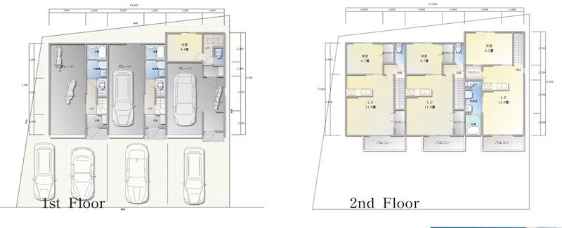 浜松市中央区舞阪町舞阪(ガレージ付) 間取り図