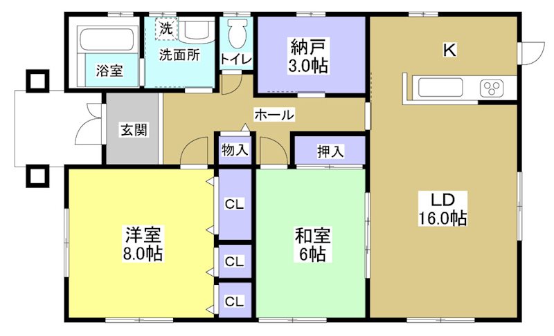 浜松市浜名区内野台2丁目 間取り図