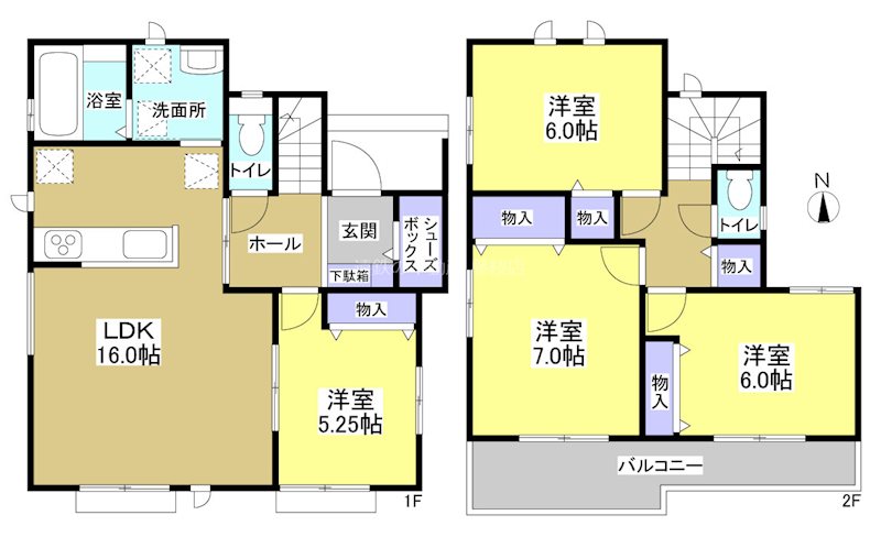 焼津市塩津 間取図・土地図