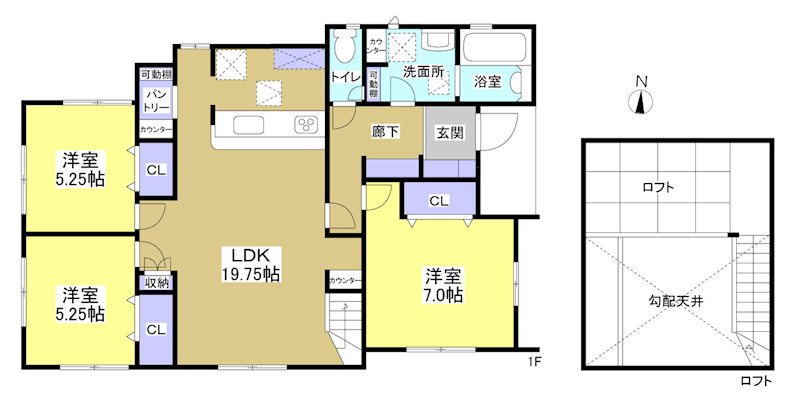 菊川市潮海寺 間取り図