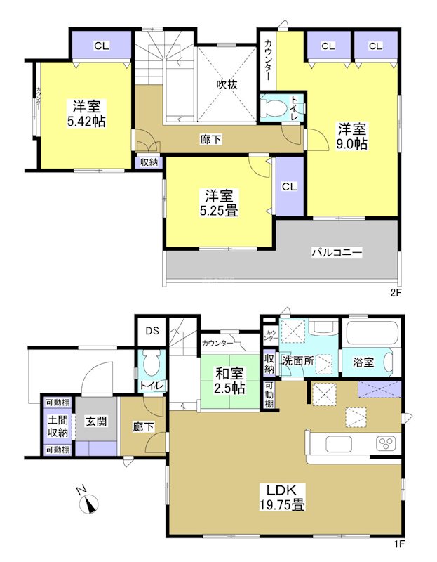 浜松市中央区有玉西町 間取り図