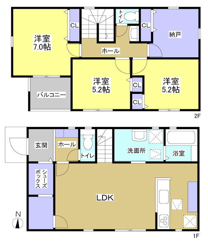静岡県焼津市石津 間取図・土地図