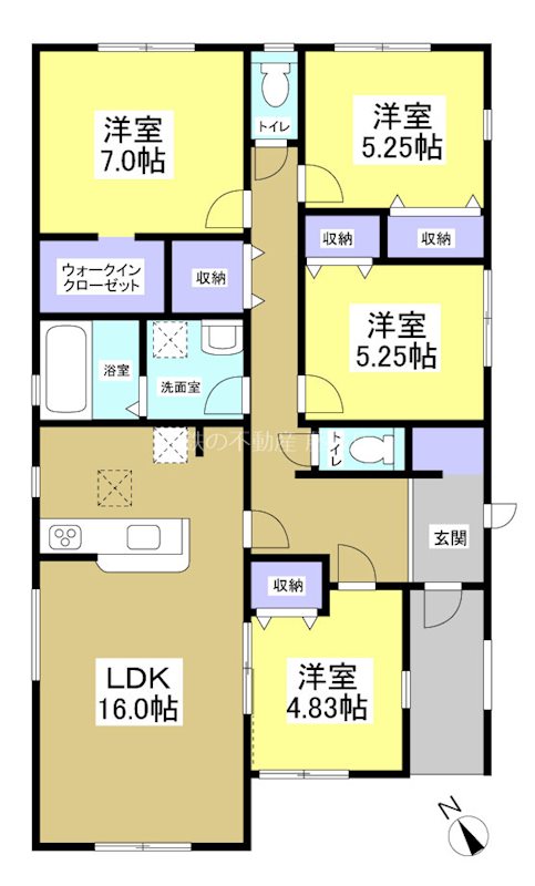 焼津市高新田 間取図・土地図