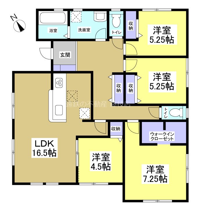 焼津市高新田 間取図・土地図