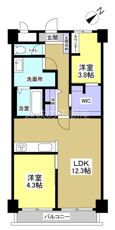 日神パレステージ浜松 間取図・土地図