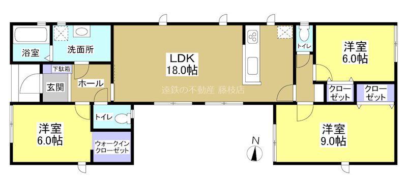 焼津市下小田中町 間取図・土地図