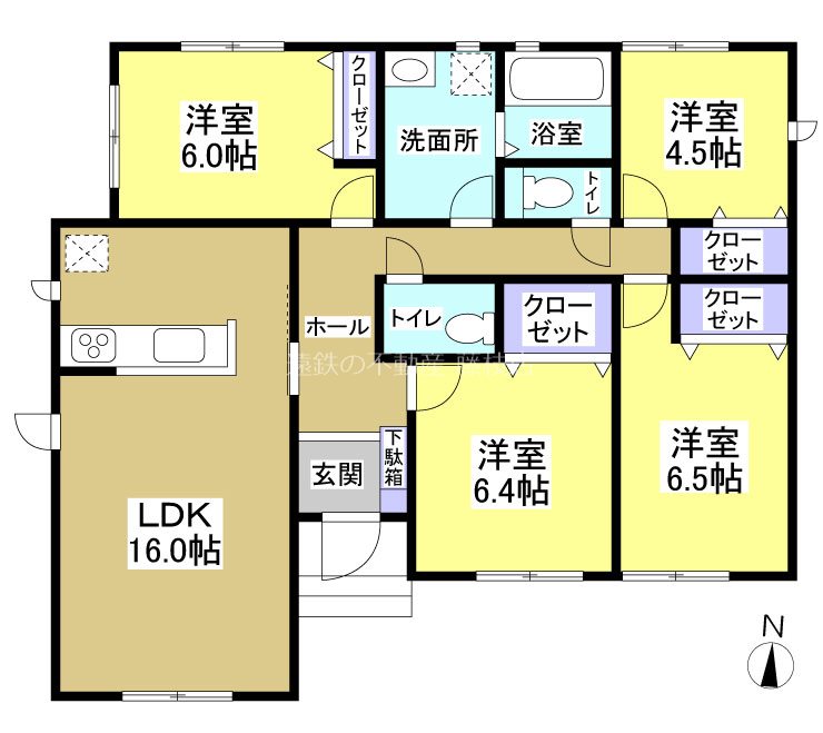 焼津市下小田中町 間取図・土地図