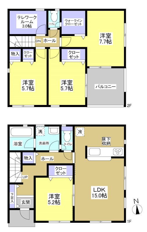 浜松市中央区馬郡町 間取図・土地図