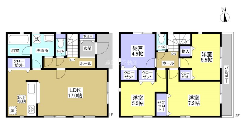 磐田市見付 間取図・土地図
