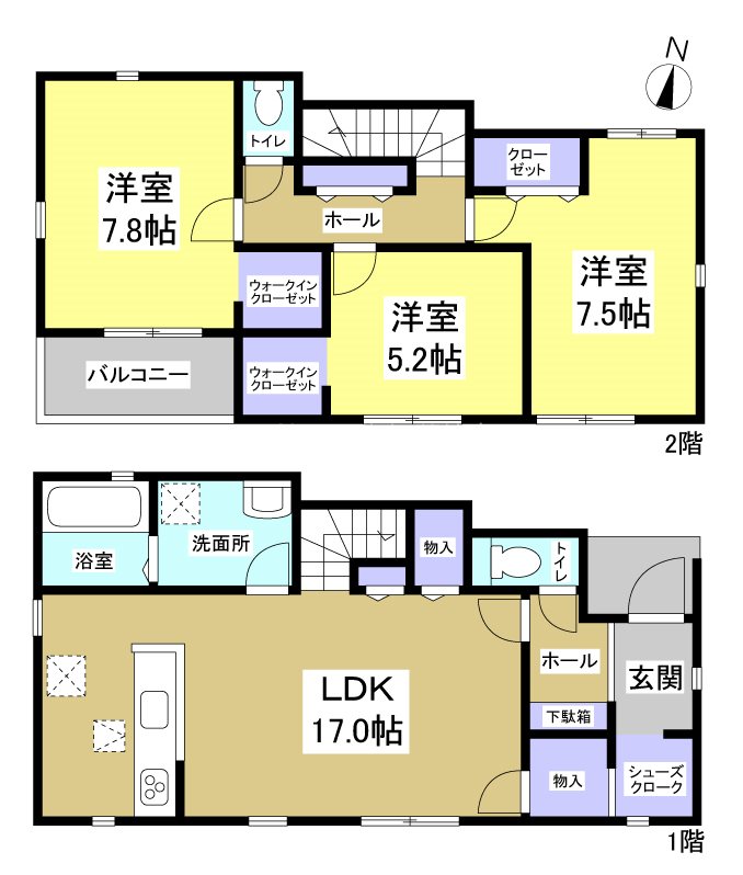 島田市松葉町 間取図・土地図