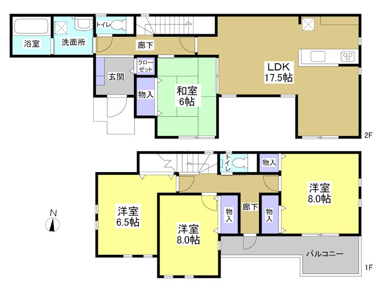 焼津市小川 間取図・土地図