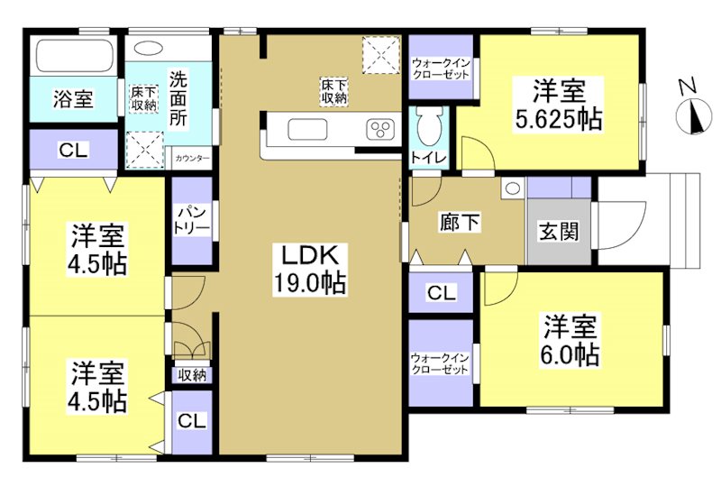 磐田市東新町2丁目 間取図・土地図