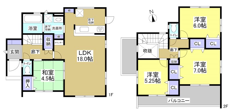 磐田市小島 間取図・土地図
