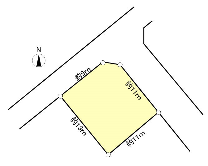 袋井市栄町 間取図・土地図